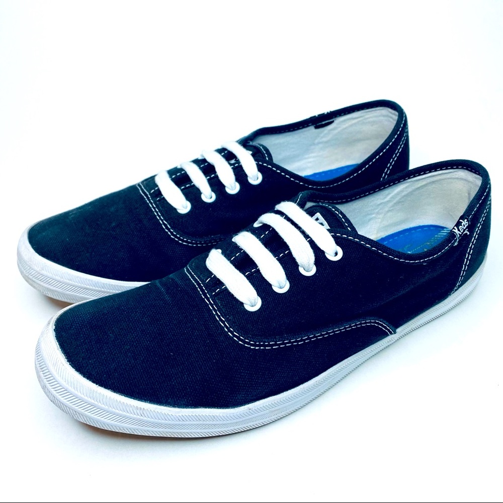 KEDS Champion Classic Canvas memory foam sneakers black 8.5